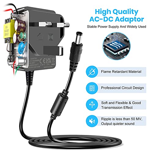 5V Power Adapter Cord for Electronics