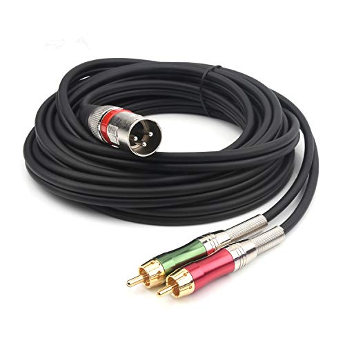 SiYear XLR to Dual RCA Y-Splitter Cable 4.5m