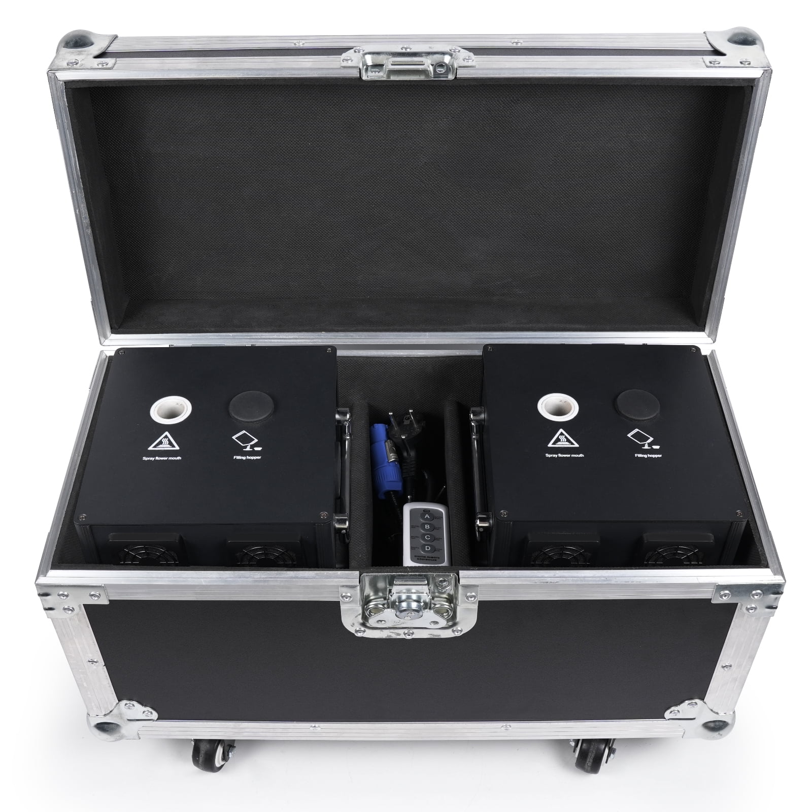 DJ Flight Case for 2 Cold Spark Firework Machines