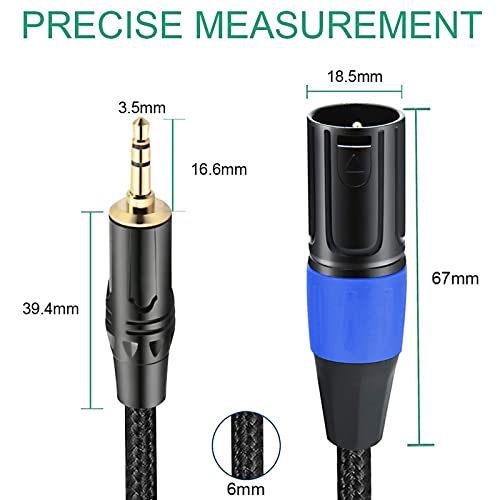3.5mm to XLR Cable Adapter - 6.6ft