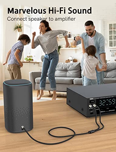 3.5mm to 6.35mm Audio Y Splitter Cable