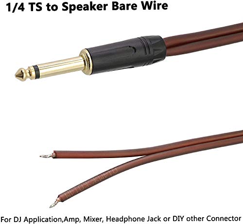Gold-Plated Audio Cable for DJ Speakers