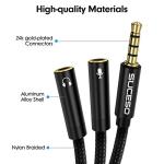 3.5mm Audio Y Splitter for DJs