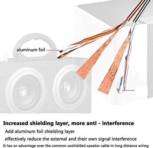 Gold-Plated Audio Cable for DJ Speakers
