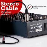 2m Stereo to XLR DJ Cable Adapter