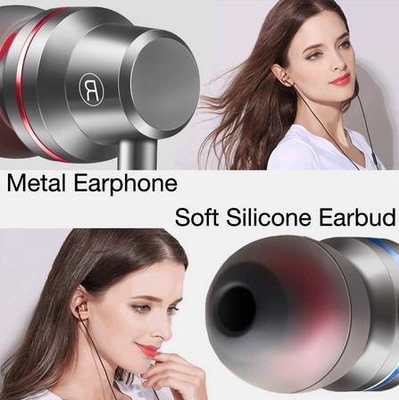 HD Sports Earphone with Microphone - 3.5mm Stereo