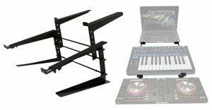 Rockville Dual Shelf DJ Stand for Midi Keyboard/Laptop