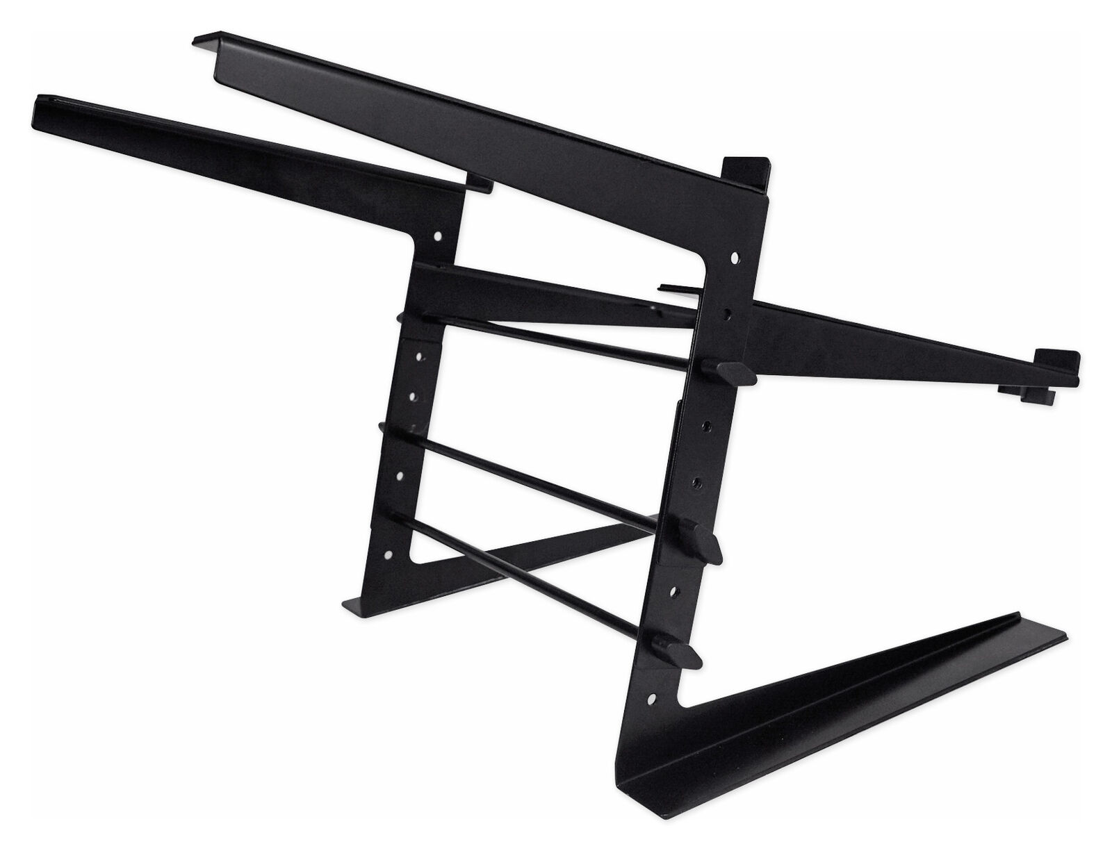 Rockville Dual Shelf DJ Stand for Midi Keyboard/Laptop