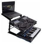 Rockville Dual Shelf DJ Stand for Midi Keyboard/Laptop