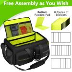 Large DJ Bag with Removable Dividers and Pockets