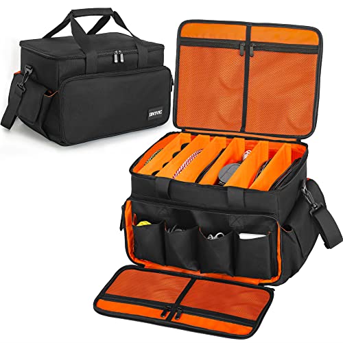 Black DJ Gear Travel Bag with Adjustable Dividers