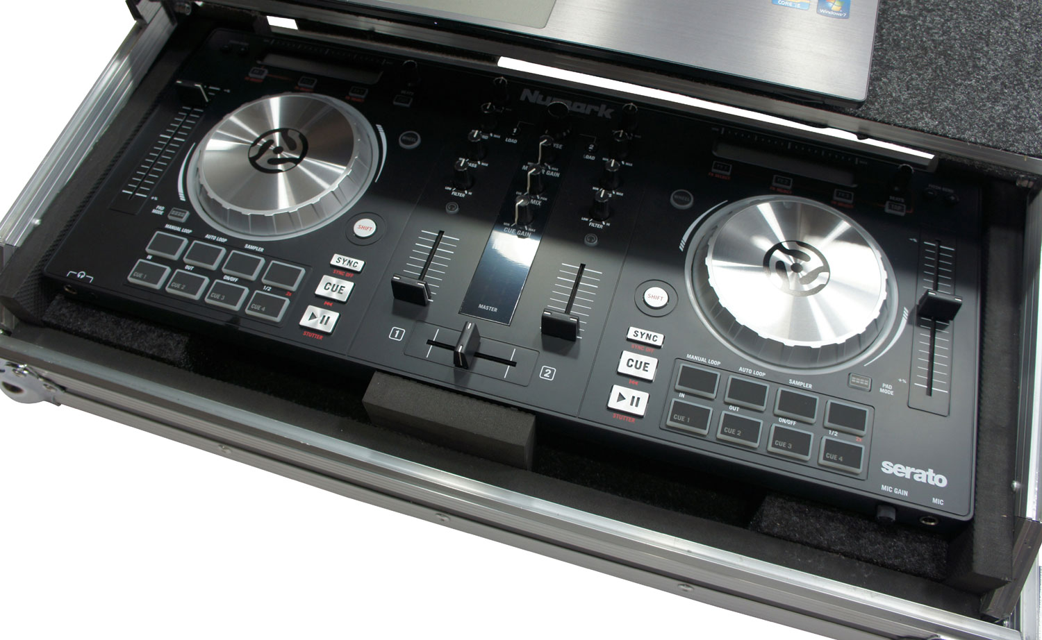 Numark Mixtrack 3 DJ Case with Laptop Stand