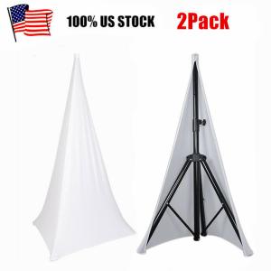 Double-Sided White Speaker Stand Scrims for DJs