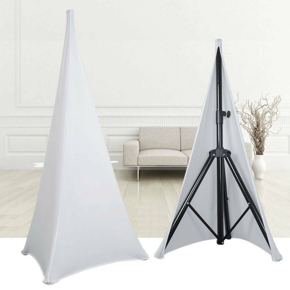 Double-Sided White Speaker Stand Scrims for DJs