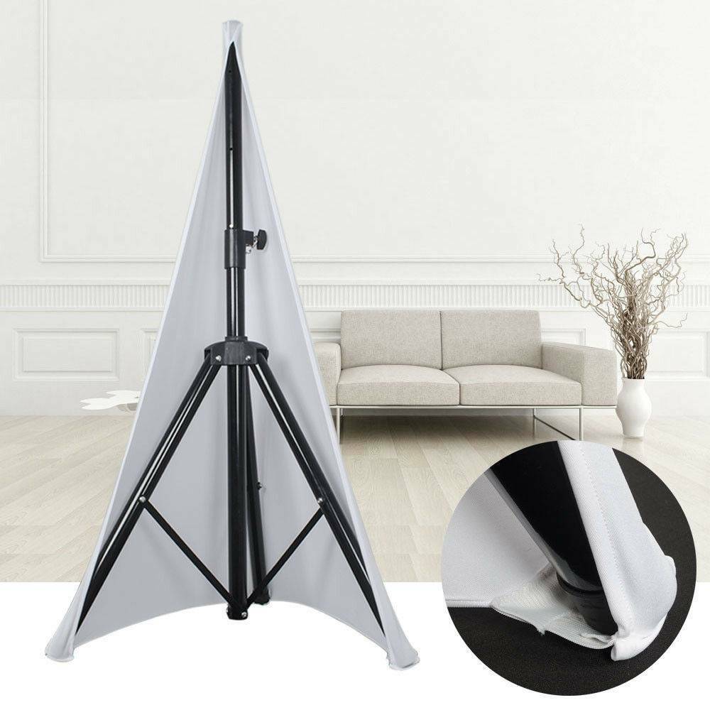 Double-Sided White Speaker Stand Scrims for DJs