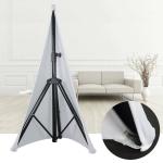 Double-Sided White Speaker Stand Scrims for DJs