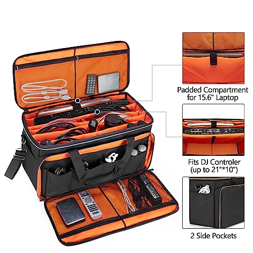 Large DJ Cable Bag with Padded Compartment