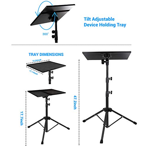 Foldable DJ Laptop Stand with Adjustable Height