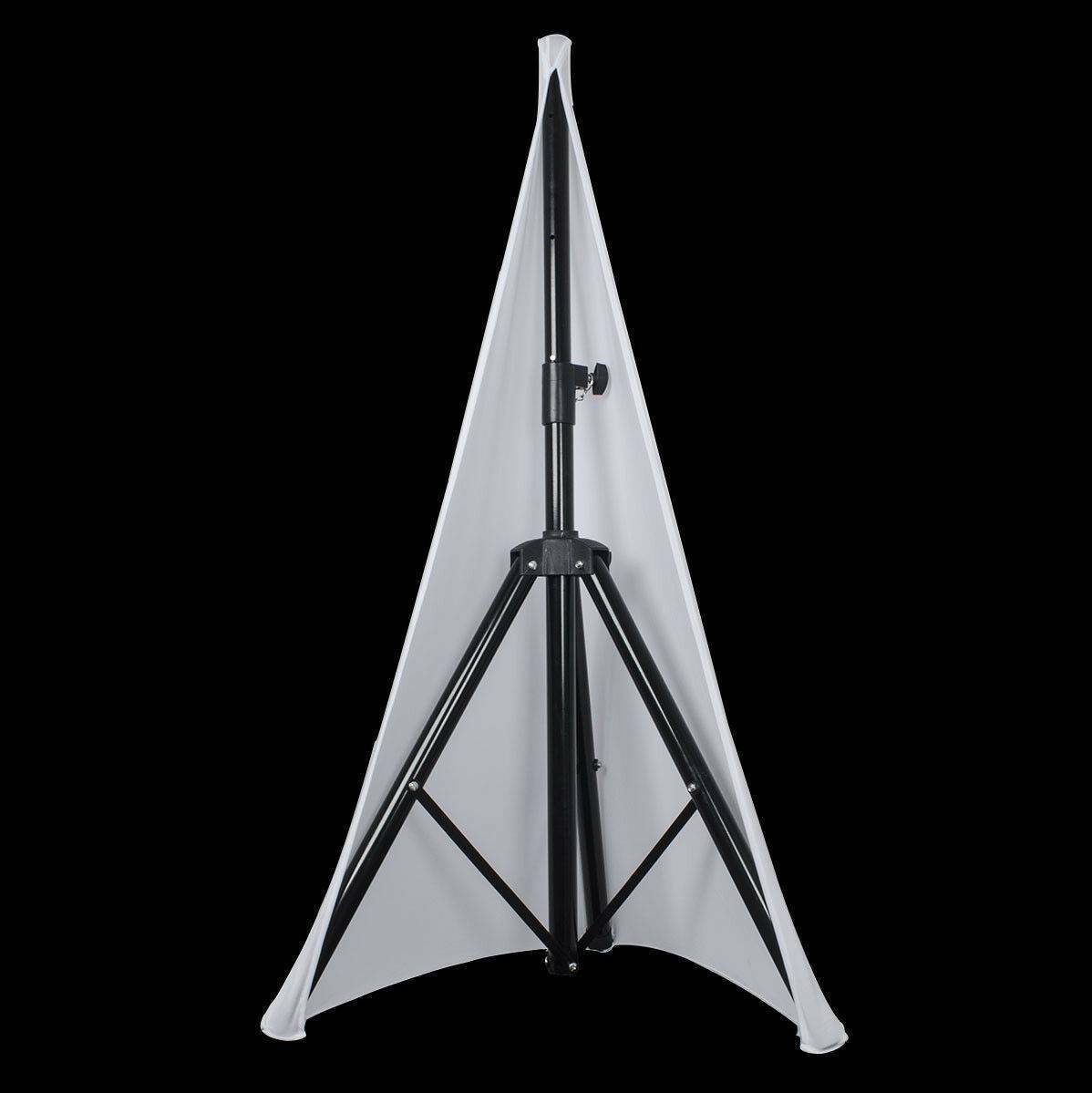 Double-Sided White Speaker Stand Scrims for DJs