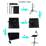 Foldable DJ Laptop Stand with Adjustable Height