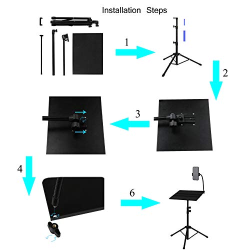 Foldable DJ Laptop Stand with Adjustable Height