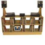 DJ Stand with CDJs, 1210s, Mixer, Stands