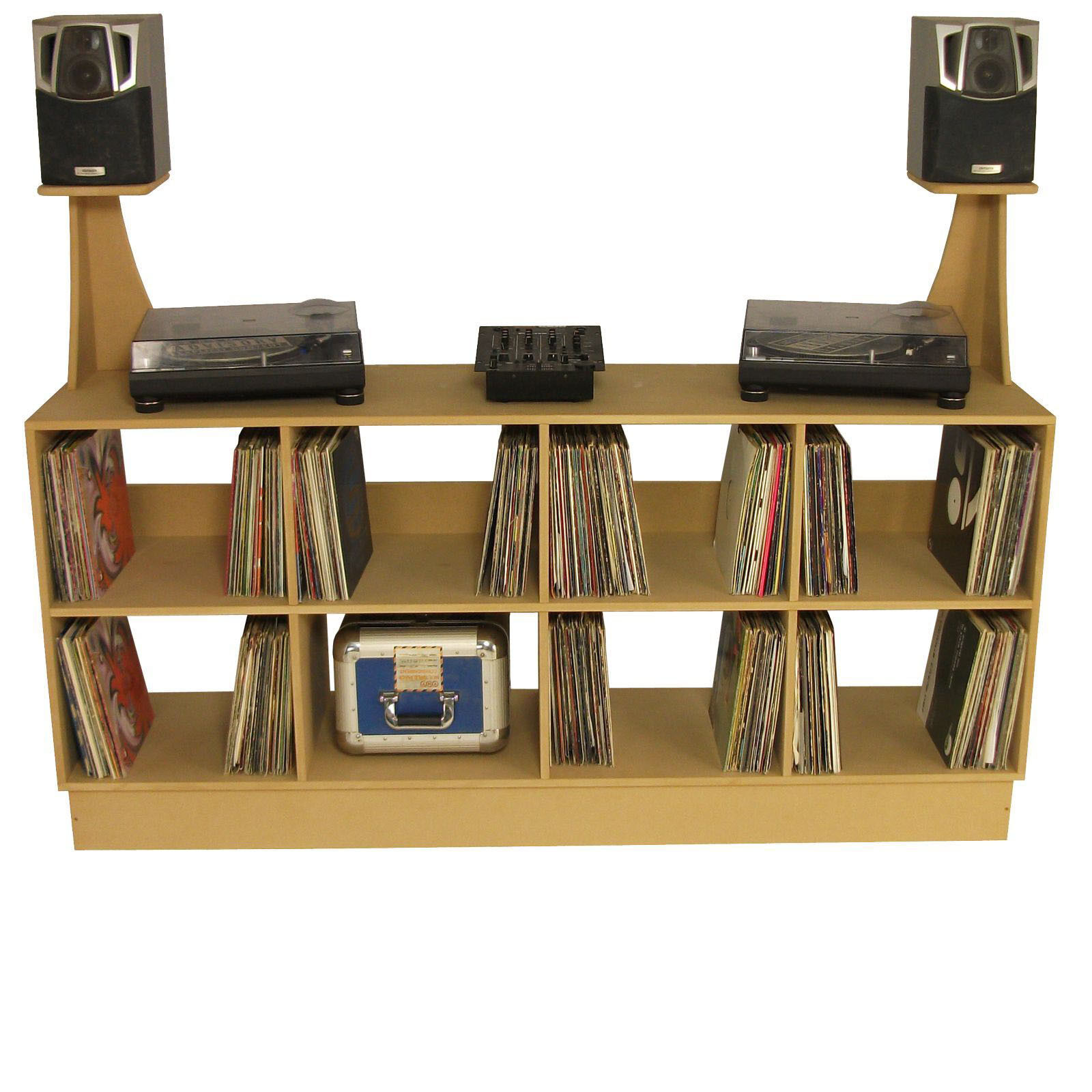 DJ Stand with CDJs, 1210s, Mixer, Stands