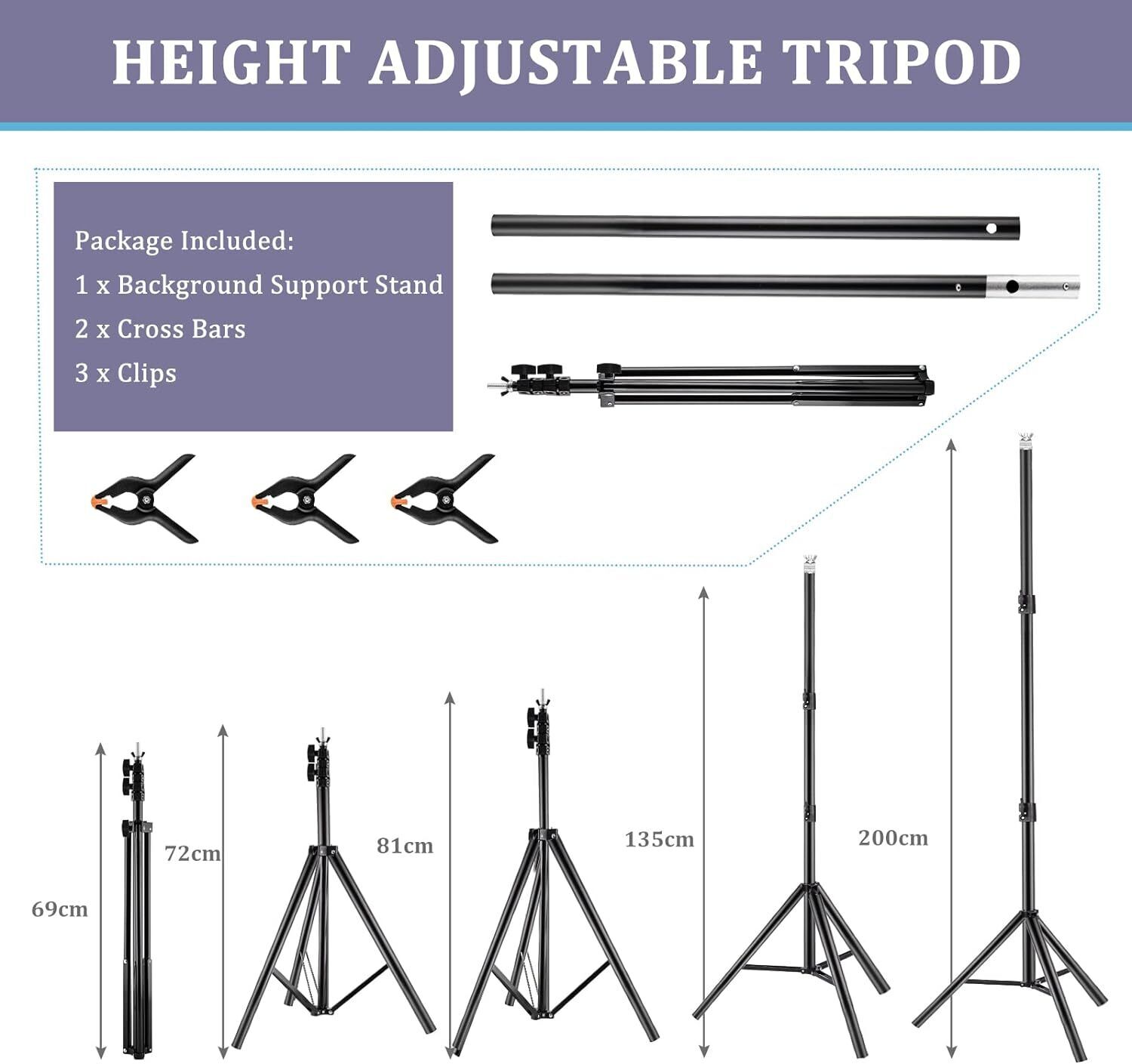 Adjustable T-Bar DJ Lighting Stand