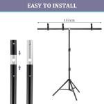 Adjustable T-Bar DJ Lighting Stand
