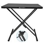 AxcessAbles Double-X DJ Table Stand with Media Tray