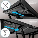 AxcessAbles Double-X DJ Table Stand with Media Tray