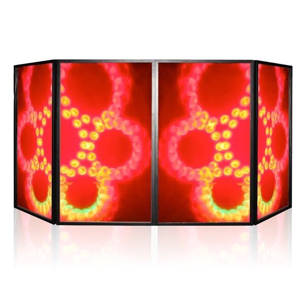 Foldable DJ Light Screen with 4 Panels