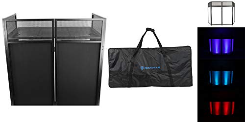 XL DJ event booth with built-in table