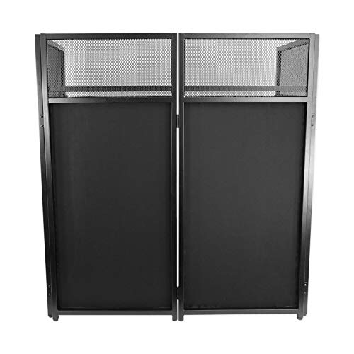 XL DJ event booth with built-in table