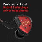 YINYOO KZ ES4 HiFi DJ Earphones (Blue Nomic)