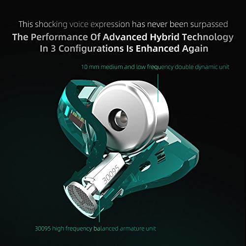 Dual Driver Wired Earbuds for DJ Audiophile