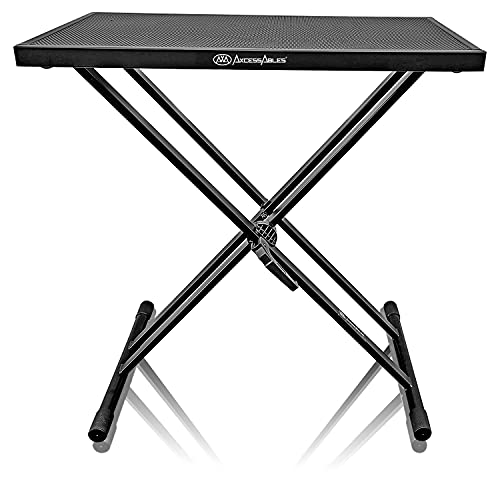 AxcessAbles Portable DJ Table Stand with Keyboard Tray