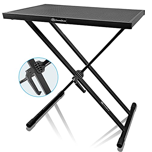 AxcessAbles Portable DJ Table Stand with Keyboard Tray