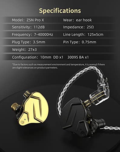 Dual Driver HiFi In-Ear Earphones for Sport/Gaming