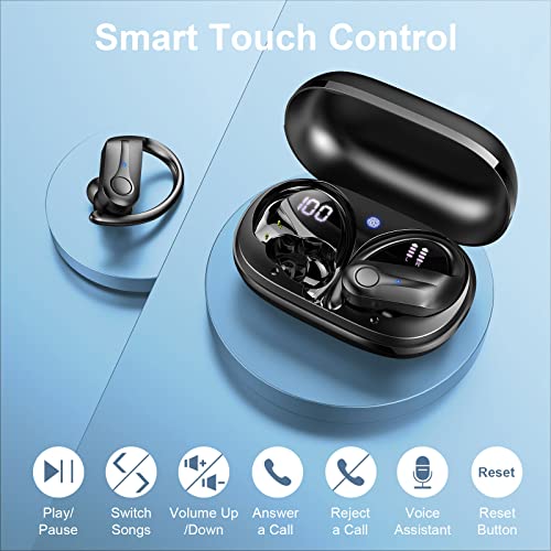 Bluetooth Sports Headphones with 50H Playtime & IP7 Waterproof