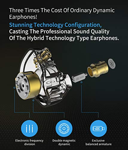 erjigo KZ ZSN Pro Hybrid Dual Driver Earphones