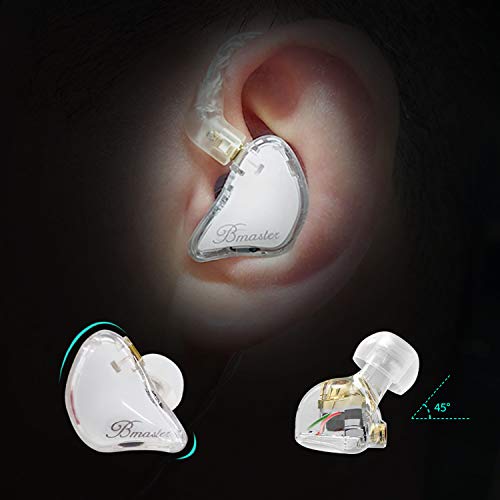 BASN Bmaster Triple Drivers Ear Monitor Headphones (White)
