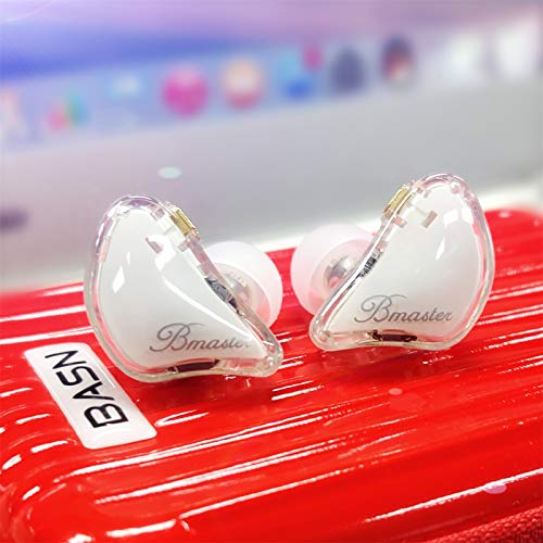 BASN Bmaster Triple Drivers Ear Monitor Headphones (White)