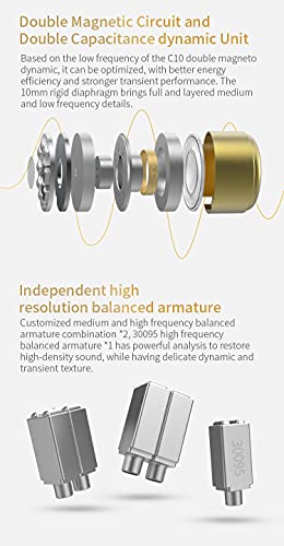 CCA C12 Hybrid Drivers In-Ear Headphones