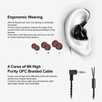 DCMEKA Hybrid Dual Driver In-Ear Earphone - Black