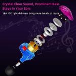 YINYOO Colorful ZST Hybrid Earphone HiFi Headset