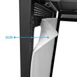 Portable DJ Facade with Black and White Scrims