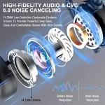 Wireless Sport Earbuds with Dual Mic & Deep Bass