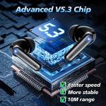 DIUARA Waterproof Wireless Headphones with LED Display