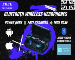 Bluetooth TWS Earbuds with Powerbank Charging Case